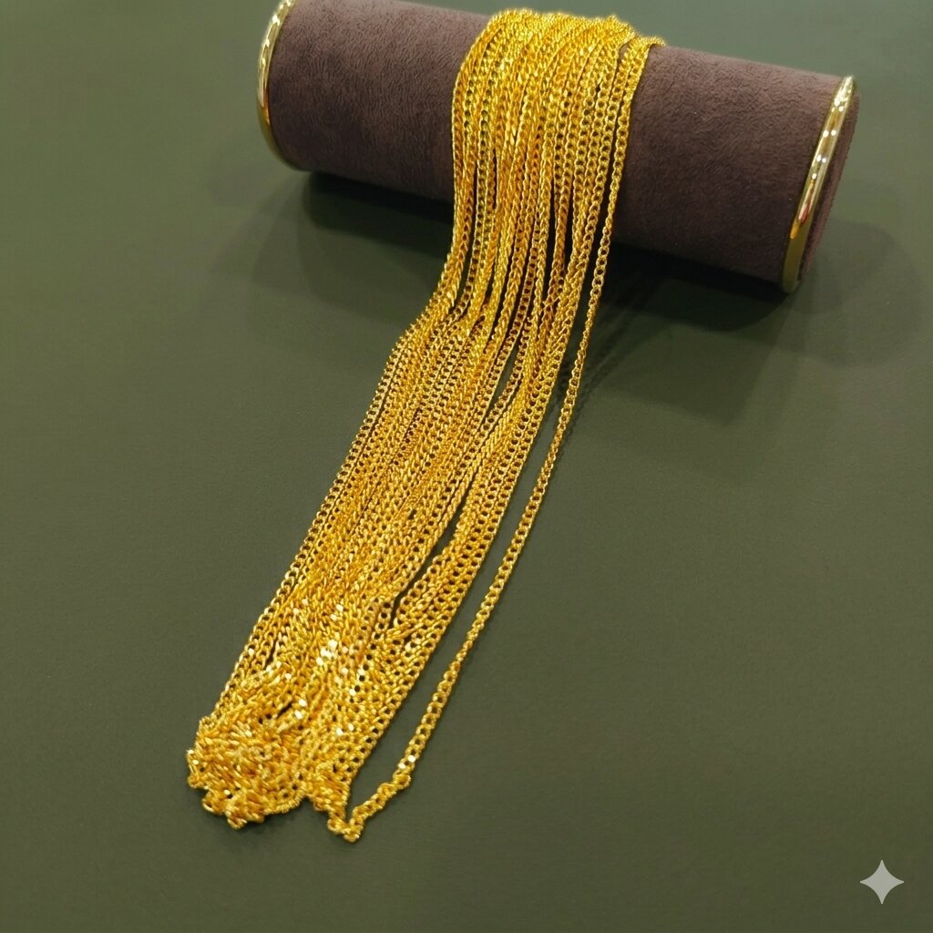 Golden Metal Chain, 3mm